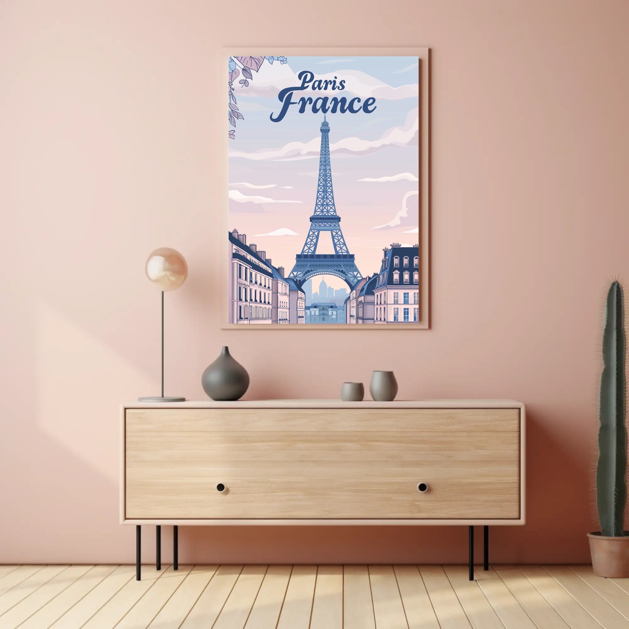 Parisian Dreams: Eiffel Tower Travel Poster PosterGoat