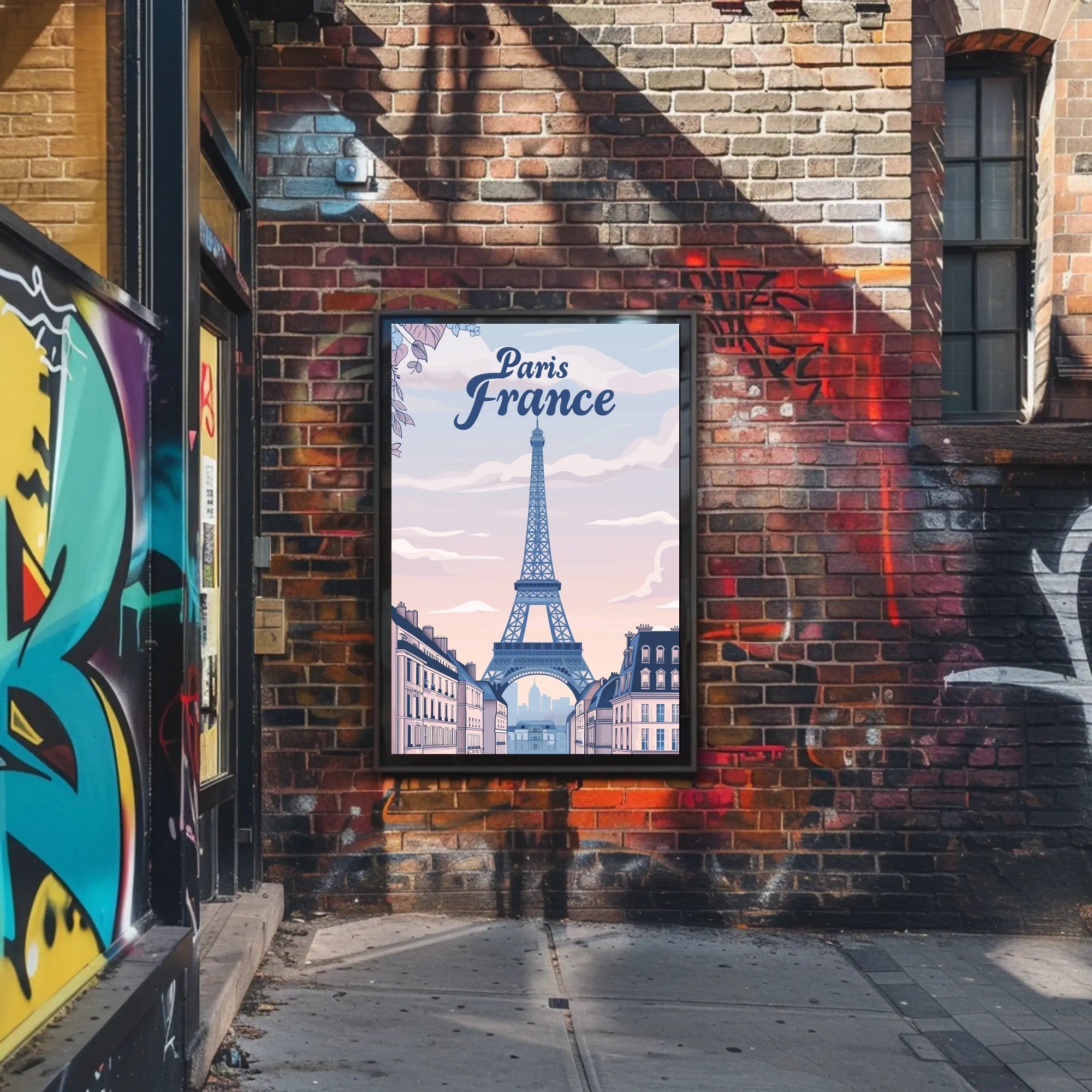 Parisian Dreams: Eiffel Tower Travel Poster PosterGoat