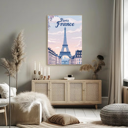 Parisian Dreams: Eiffel Tower Travel Poster PosterGoat
