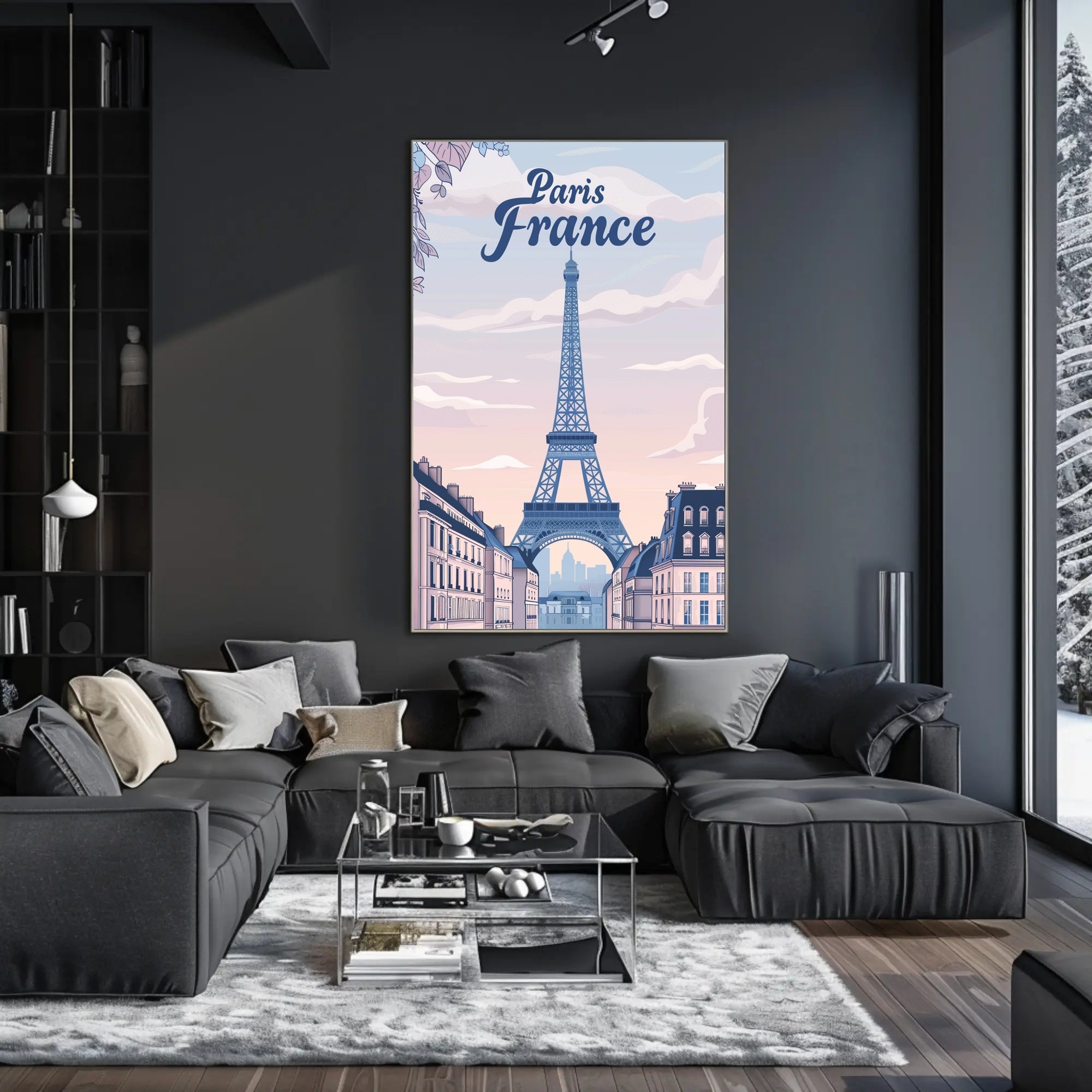 Parisian Dreams: Eiffel Tower Travel Poster PosterGoat