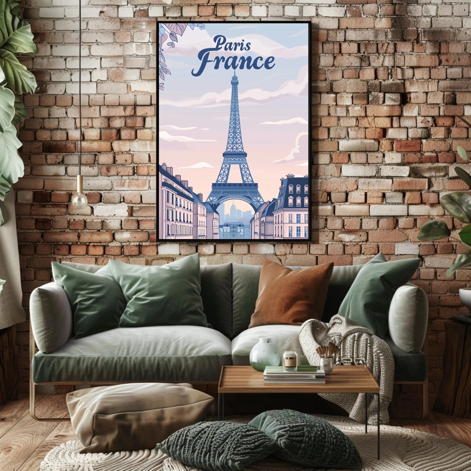Parisian Dreams: Eiffel Tower Travel Poster PosterGoat