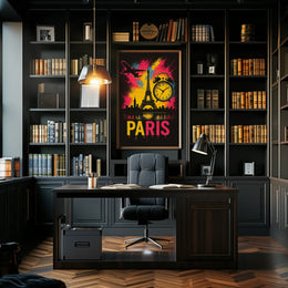 Parisian Dreamscape in Vibrant Colors Travel Poster PosterGoat