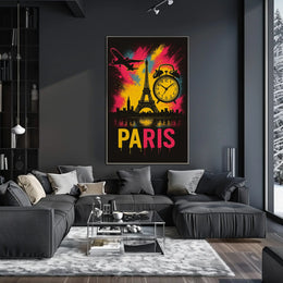 Parisian Dreamscape in Vibrant Colors Travel Poster PosterGoat