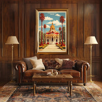 Parque de Retiro Vintage Travel Poster PosterGoat