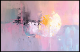Pastel Radiance: Abstract Energy Focus Artistic Poster PosterGoat