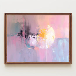 Pastel Radiance: Abstract Energy Focus Artistic Poster PosterGoat