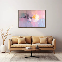 Pastel Radiance: Abstract Energy Focus Artistic Poster PosterGoat