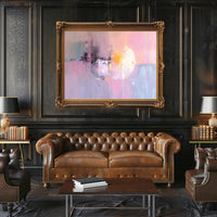 Pastel Radiance: Abstract Energy Focus Artistic Poster PosterGoat