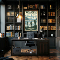 Patagonia Adventure Retro Travel Art Print - Travel Poster PosterGoat
