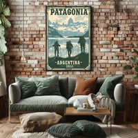 Patagonia Adventure Retro Travel Art Print - Travel Poster PosterGoat