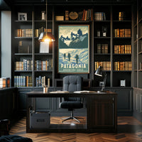 Patagonia Adventure Vintage Travel Art Poster PosterGoat