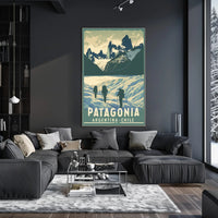 Patagonia Adventure Vintage Travel Art Poster PosterGoat