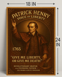 Patrick Henry Voice of Liberty Poster PosterGoat