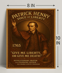 Patrick Henry Voice of Liberty Poster PosterGoat