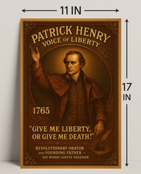 Patrick Henry Voice of Liberty Poster PosterGoat
