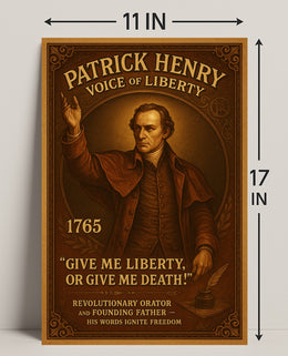 Patrick Henry Voice of Liberty Poster PosterGoat
