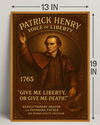 Patrick Henry Voice of Liberty Poster PosterGoat
