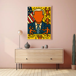 Patriotic Pop Art Portrait Poster PosterGoat