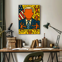 Patriotic Pop Art Portrait Poster PosterGoat