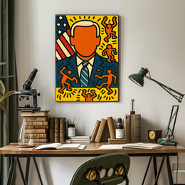 Patriotic Pop Art Portrait Poster PosterGoat