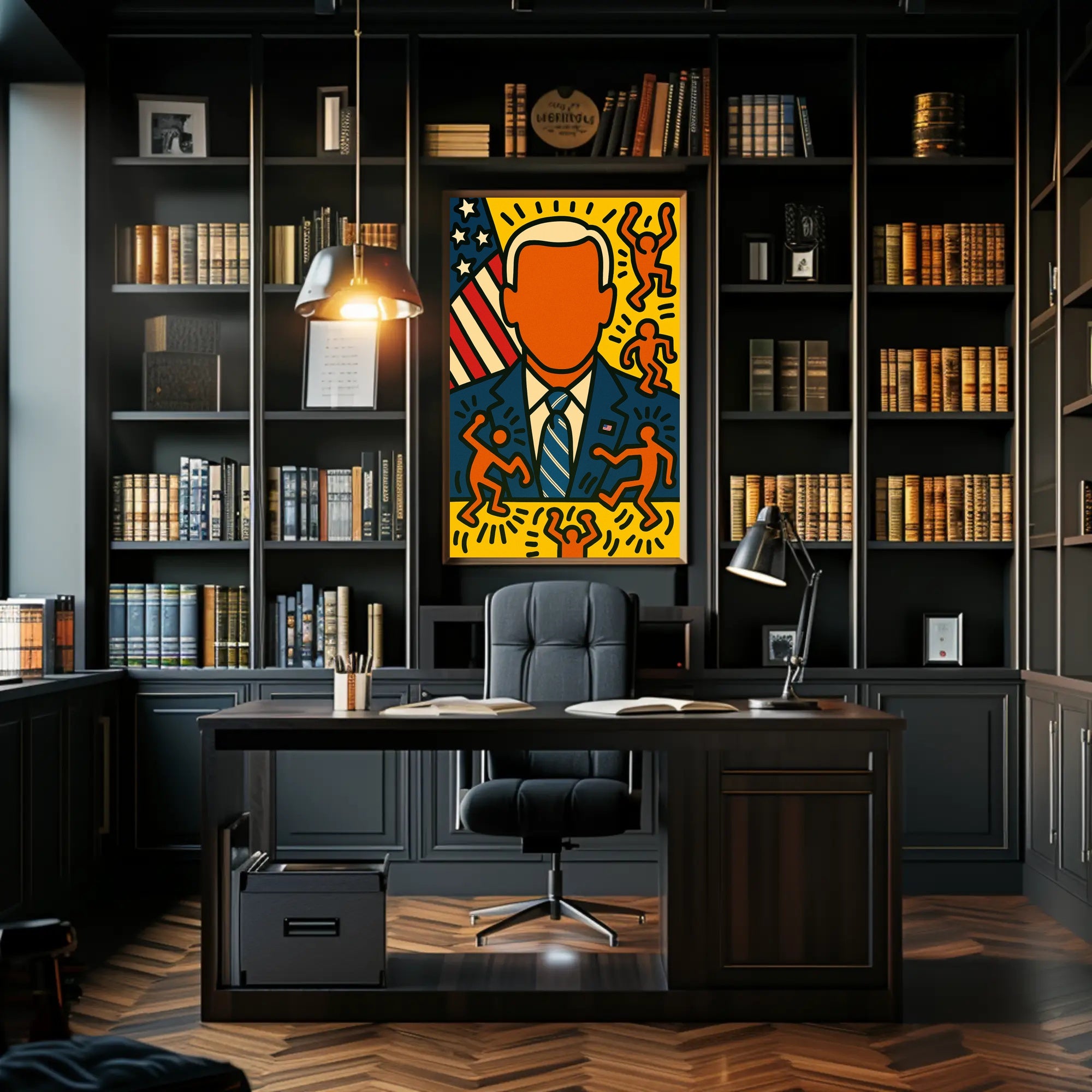 Patriotic Pop Art Portrait Poster PosterGoat