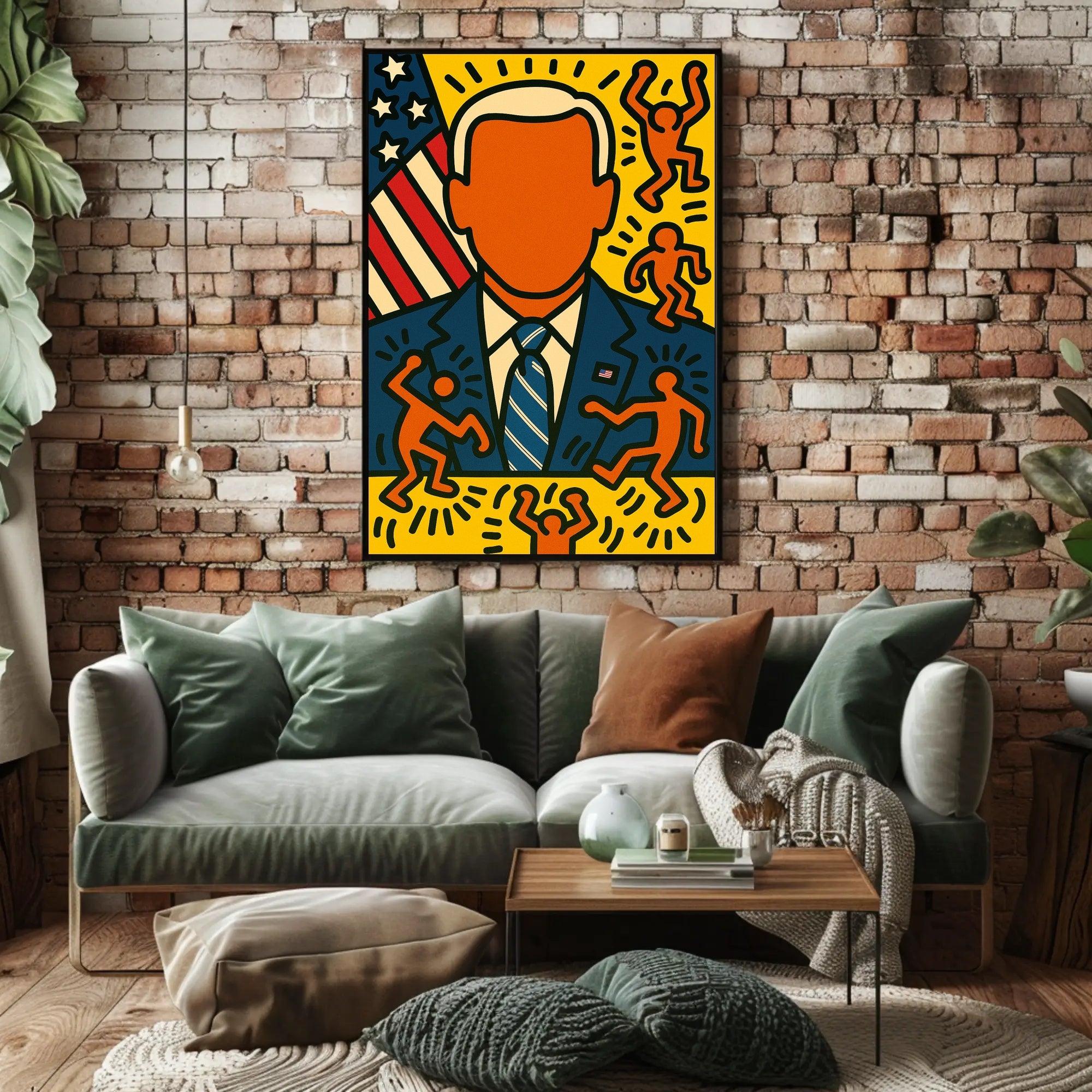 Patriotic Pop Art Portrait Poster PosterGoat