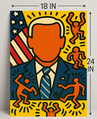 Patriotic Pop Art Portrait Poster PosterGoat