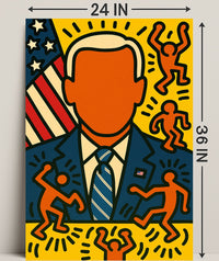 Patriotic Pop Art Portrait Poster PosterGoat