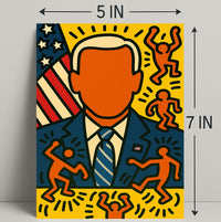 Patriotic Pop Art Portrait Poster PosterGoat