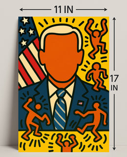Patriotic Pop Art Portrait Poster PosterGoat