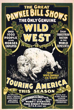 Pawnee Bill Wild West Show Vintage Poster Print PosterGoat