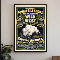 Pawnee Bill Wild West Show Vintage Poster Print PosterGoat