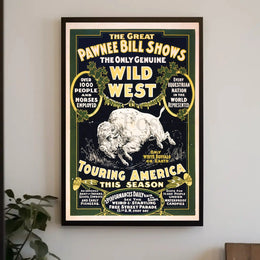 Pawnee Bill Wild West Show Vintage Poster Print PosterGoat