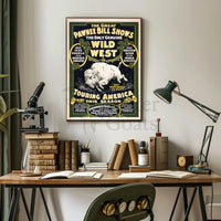 Pawnee Bill Wild West Show Vintage Poster Print PosterGoat