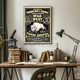 Pawnee Bill Wild West Show Vintage Poster Print PosterGoat
