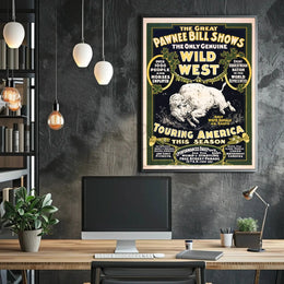 Pawnee Bill Wild West Show Vintage Poster Print PosterGoat