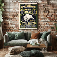 Pawnee Bill Wild West Show Vintage Poster Print PosterGoat