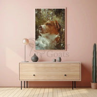 Peaceful Jack Russell Terrier in Sunlit Spring Animal Poster PosterGoat