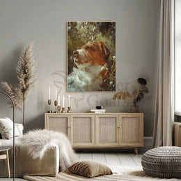 Peaceful Jack Russell Terrier in Sunlit Spring Animal Poster PosterGoat