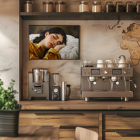 Peaceful Sleep Serenity Woman in Bedroom Artistic Poster PosterGoat