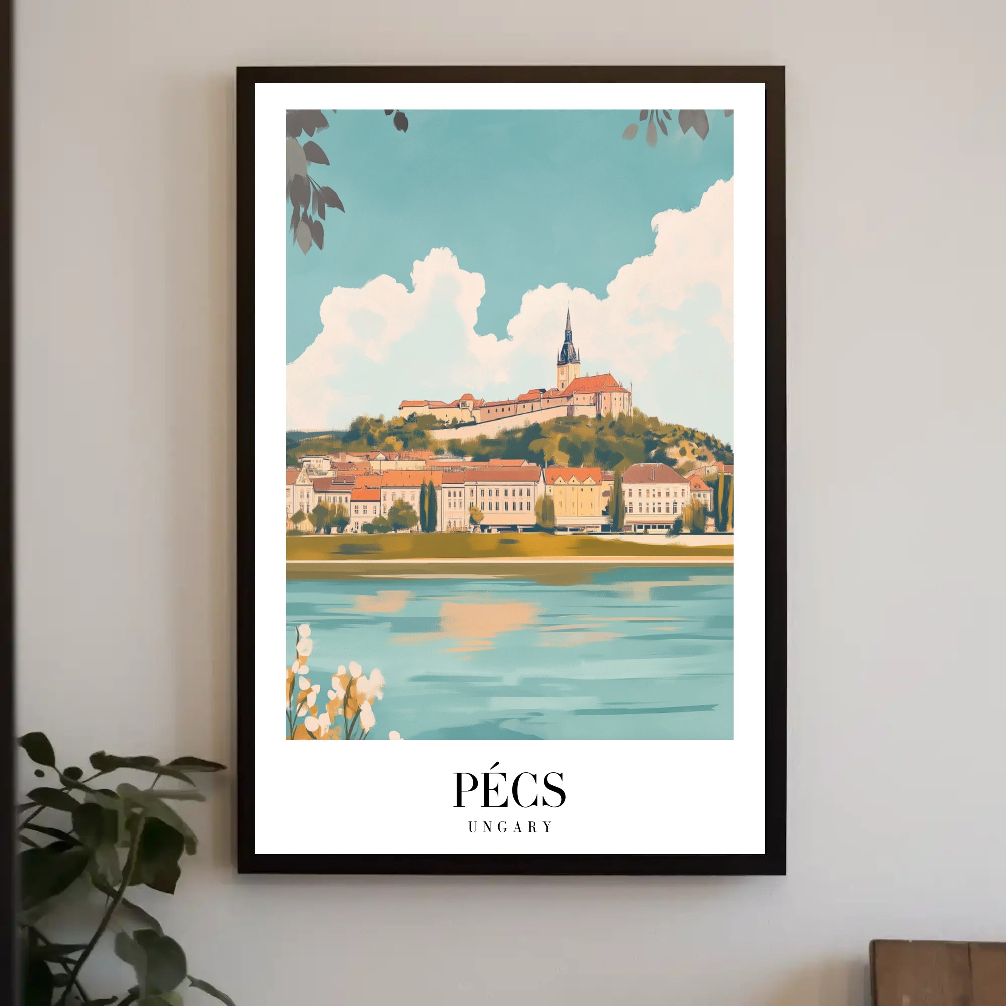 Pécs Scenic View Travel Poster PosterGoat