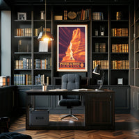 Peek-A-Boo Canyon Scenic Travel Adventure Poster PosterGoat