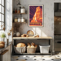 Peek-A-Boo Canyon Scenic Travel Adventure Poster PosterGoat