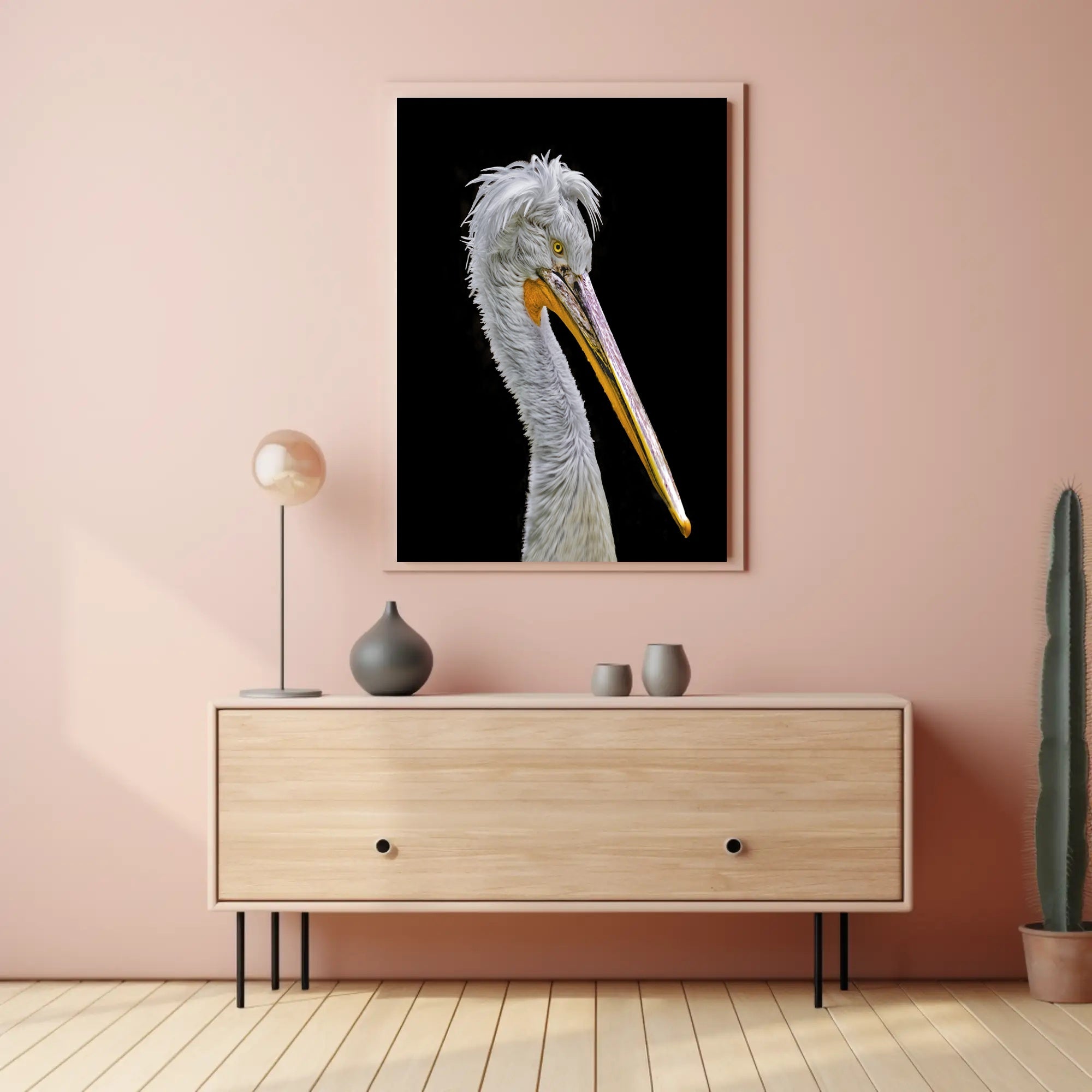 Pelican's Majesty: Photorealistic Wildlife Animal Poster PosterGoat
