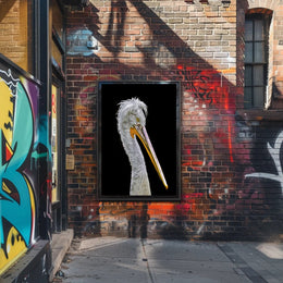 Pelican's Majesty: Photorealistic Wildlife Animal Poster PosterGoat