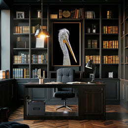 Pelican's Majesty: Photorealistic Wildlife Animal Poster PosterGoat