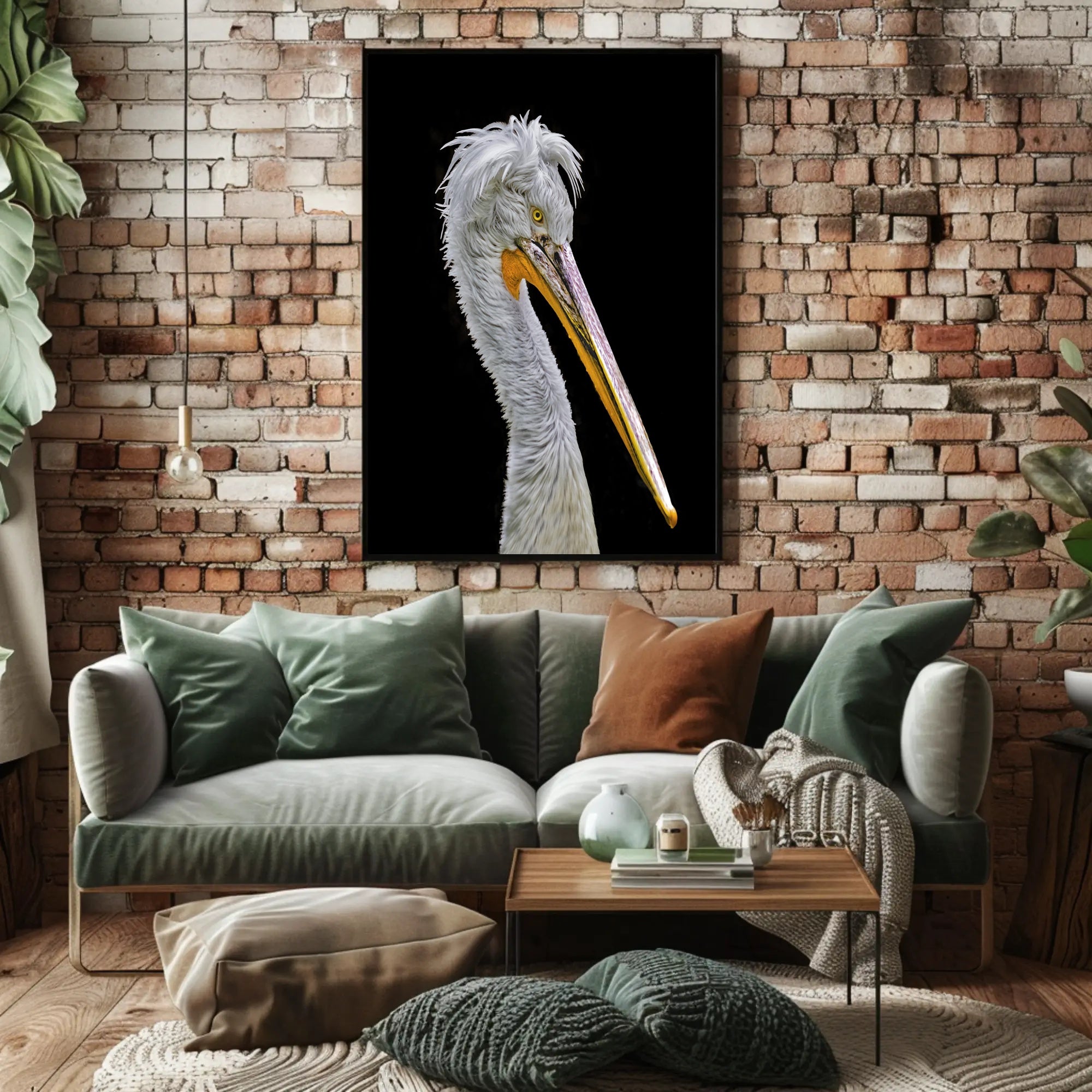 Pelican's Majesty: Photorealistic Wildlife Animal Poster PosterGoat