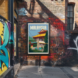 Penang Cultural Heritage Travel Poster PosterGoat