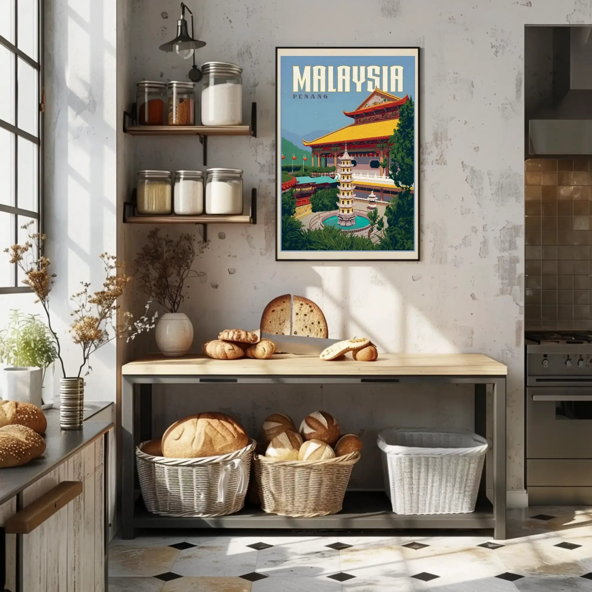 Penang Cultural Heritage Travel Poster PosterGoat