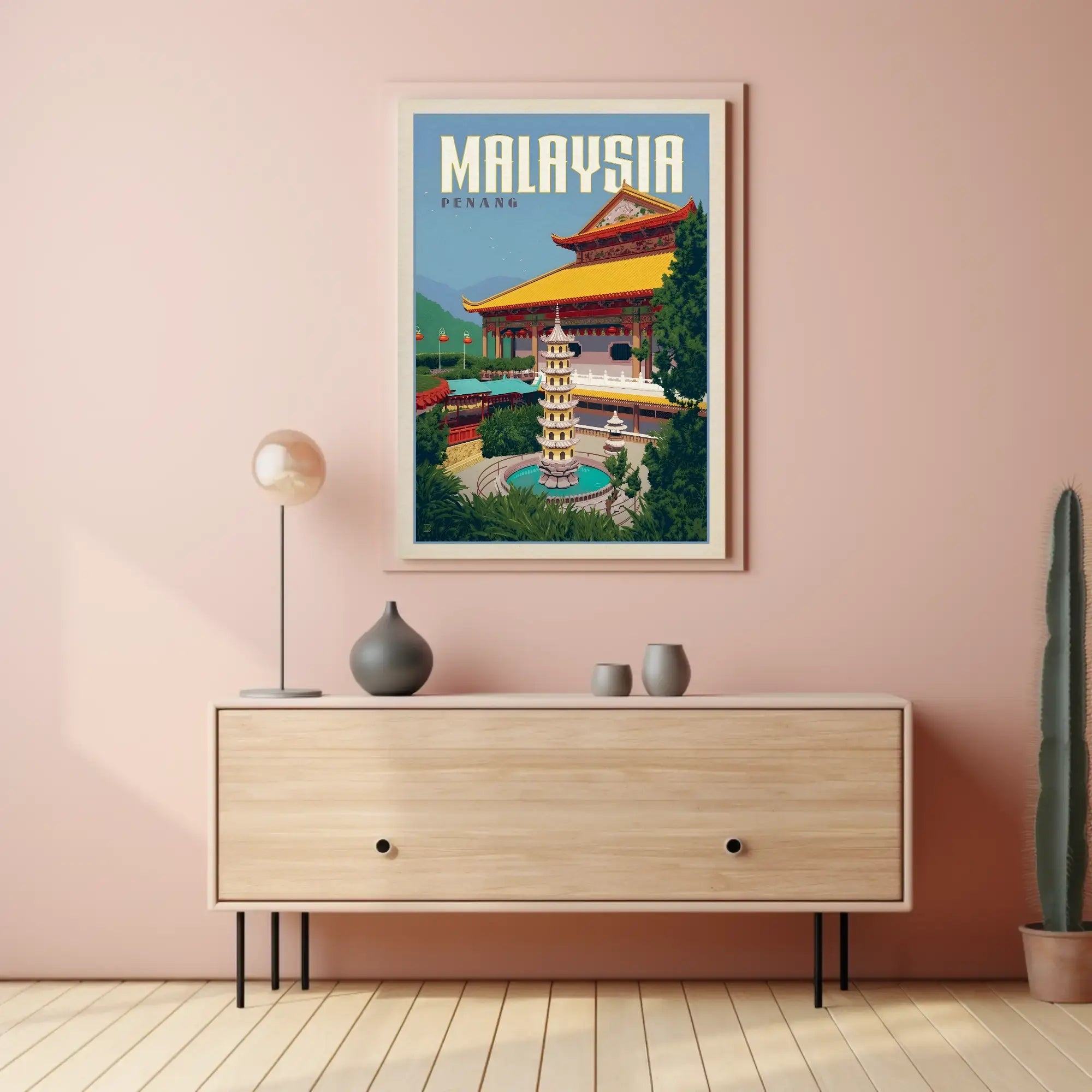 Penang Cultural Heritage Travel Poster PosterGoat